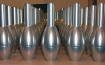 An example of the Egghead Fittings we produced, custom made for our client Absolute Action for use in their high end client base.